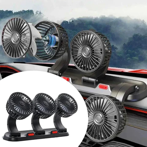 VENTILADOR GIRATORIO PARA AUTOS 3 CABEZALES