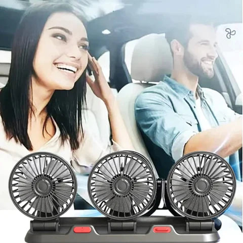 VENTILADOR GIRATORIO PARA AUTOS 3 CABEZALES